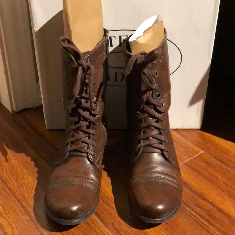 Steve Madden troopa brown leather